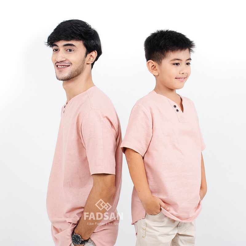 FADSAN - BAJU KOKO COUPLE AYAH DAN ANAK LENGAN PENDEK MONO SERIES