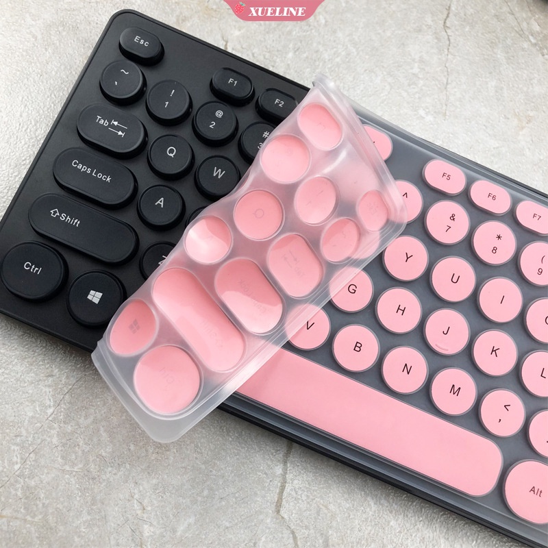 Skin Cover Pelindung Keyboard Bentuk Bulat Anti Air Gaya Punk