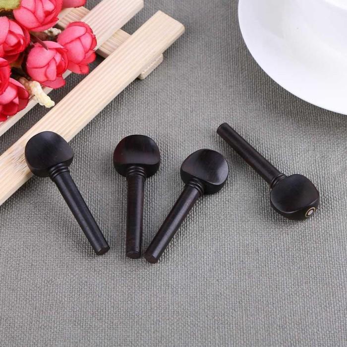 Amb | 4Pcs Violin Tuning Pegs Ebony Violin Peg Musical Instrument Violin
