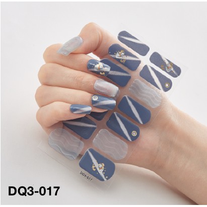 14Pcs/Stiker Kuku Murah / Nail Art Sticker / Nail Art Stiker DQ Series Premium V2