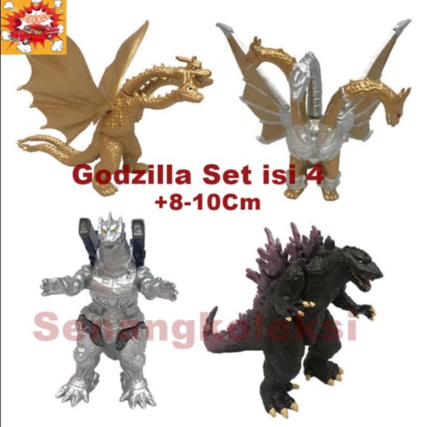 

Jual figure godzilla king of the monster isi 4 senangkoleksi