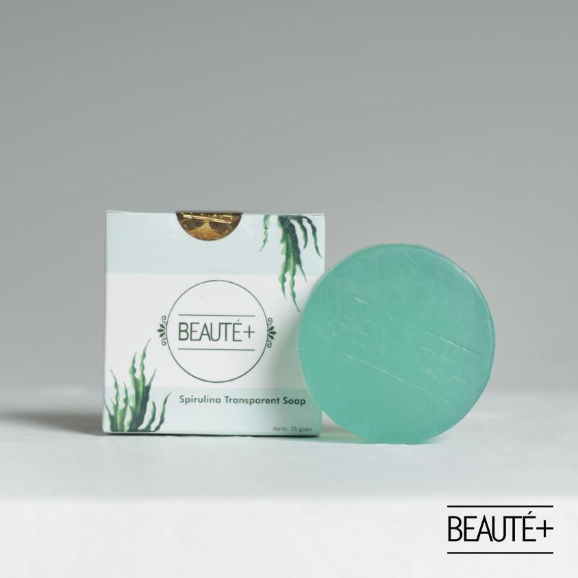 READY   Beauteplus Spirulina Transparent Soap by Roger Danuarta & Cut Meyriska | Beaute Plus Beaute