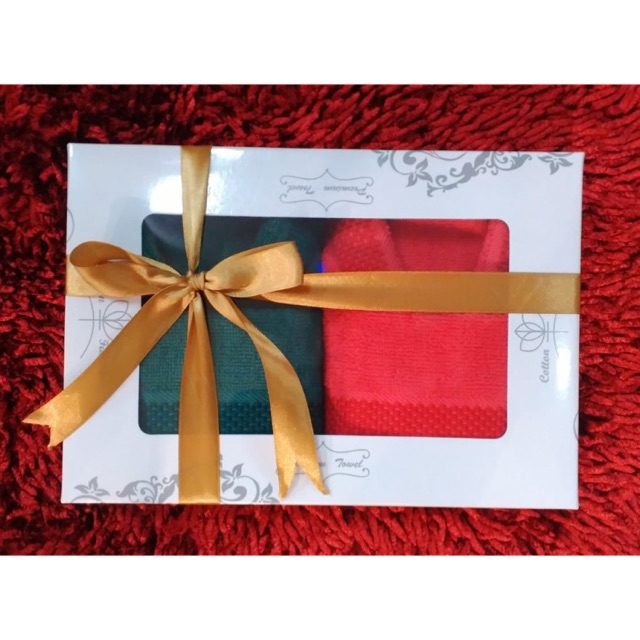 

Handuk natal set Dus souvenir Hadiah bingkisan kado merry christmas