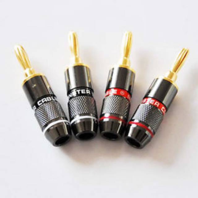 Jack Banana Monster untuk speaker -- 1set/2pcs Jack Banana