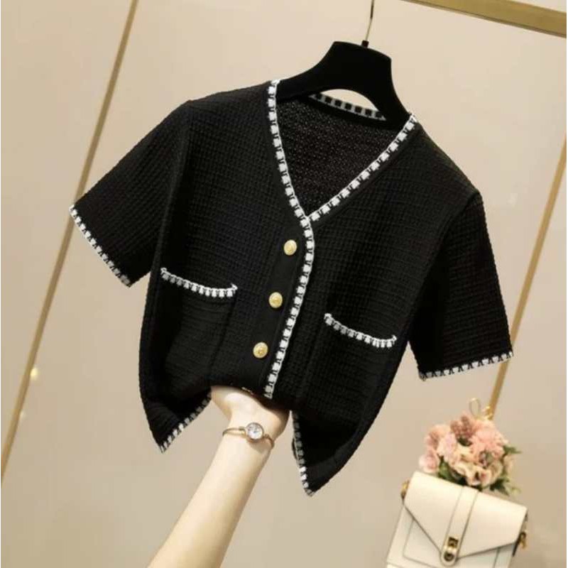 [TOYOU SHOP M31] CARDIGAN LENGAN PENDEK | OUTER KOREA | FASHION BAJU RAJUT WANITA | OUTER IMPORT PREMIUM