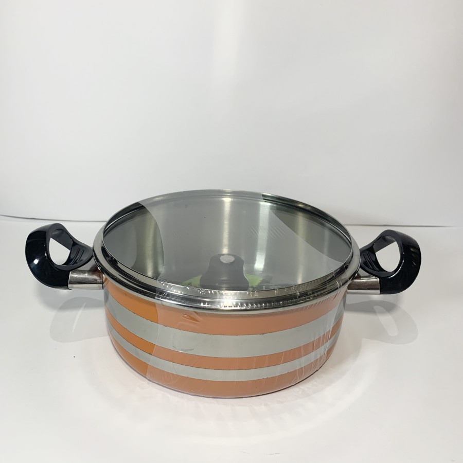 MASPION COLOURIS DO 22 cm - Stainless Dutch Oven Glass Cover 22 cm