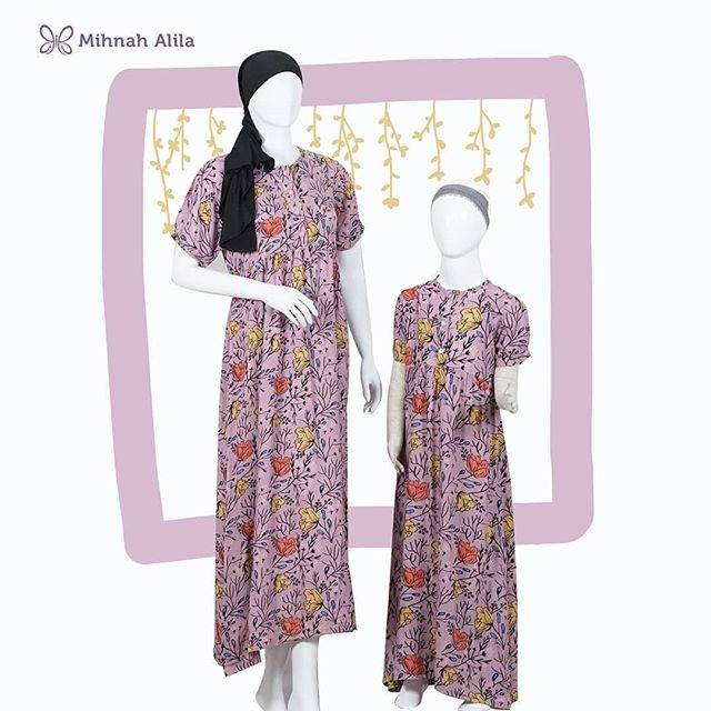 MIHNAH DRESS MOTIF HIJAB ALILA