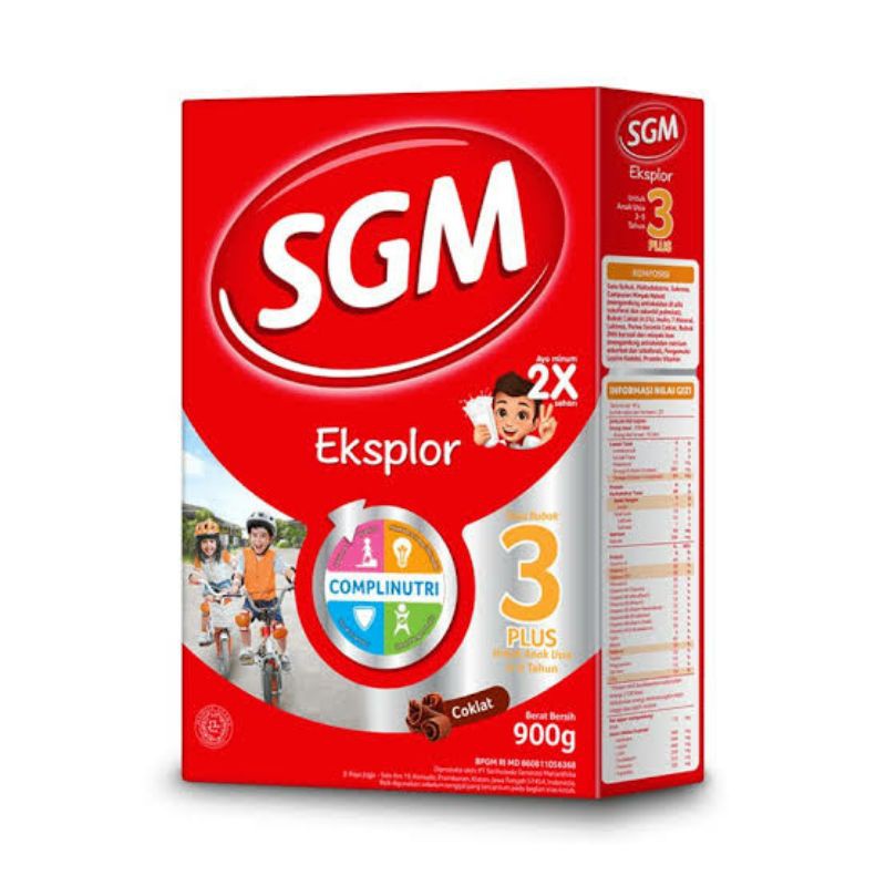 SGM Eksplor Belajar 3+ Pro-GressMaxx Coklat | Vanilla Susu Bubuk 900 gr