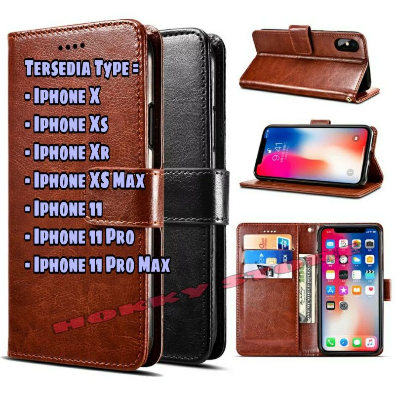 Casing Dompet Iphone X XS XR XS MAX Iphone 11 11 Pro 11 Pro Max 12 Mini 12 12 Pro 12 Pro Max Flip Le