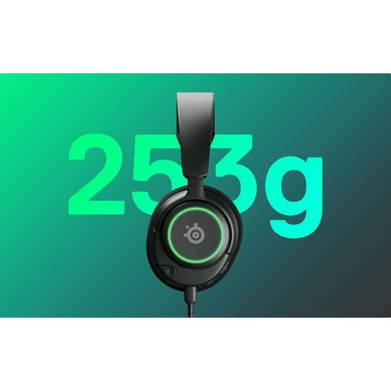 Steelseries Arctis Nova 3 RGB Wired - Headphone Gaming - Ultra Lightweight - Garansi Resmi 1 Tahun