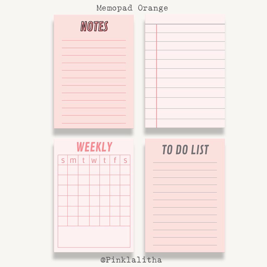 

Pinklalitha 40 Lembar Memo Pad Planner Bisa Untuk Catatan Buku