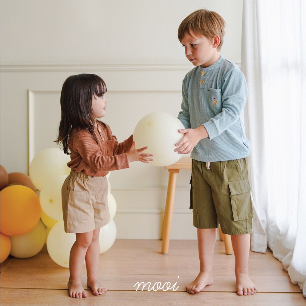 MOOI SHORT CARGO PANTS - CELANA SHORT CARGO / CELANA ANAK MURAH 1 PCS