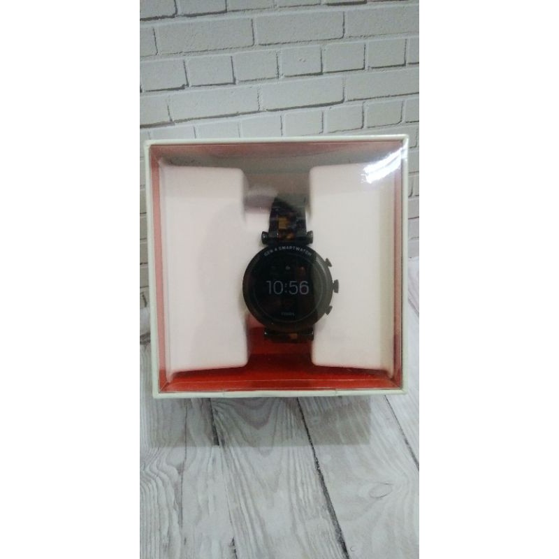 Jam Tangan Wanita Smartwatch gen 4 FTW6042 Sloan HR Two Tone Black and Tortoise Stainless Steel Ori
