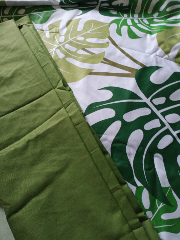 Kain Sprei Meteran Daun Monstera Leaf Colour Thalia Esra