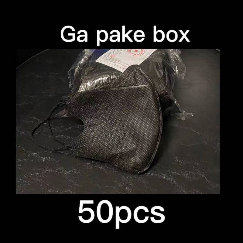 Face mask duckbill protective 3ply (50pc) premium mask garis seperti sensi/masker duckbil Y&B care-Db hitam ga pke box