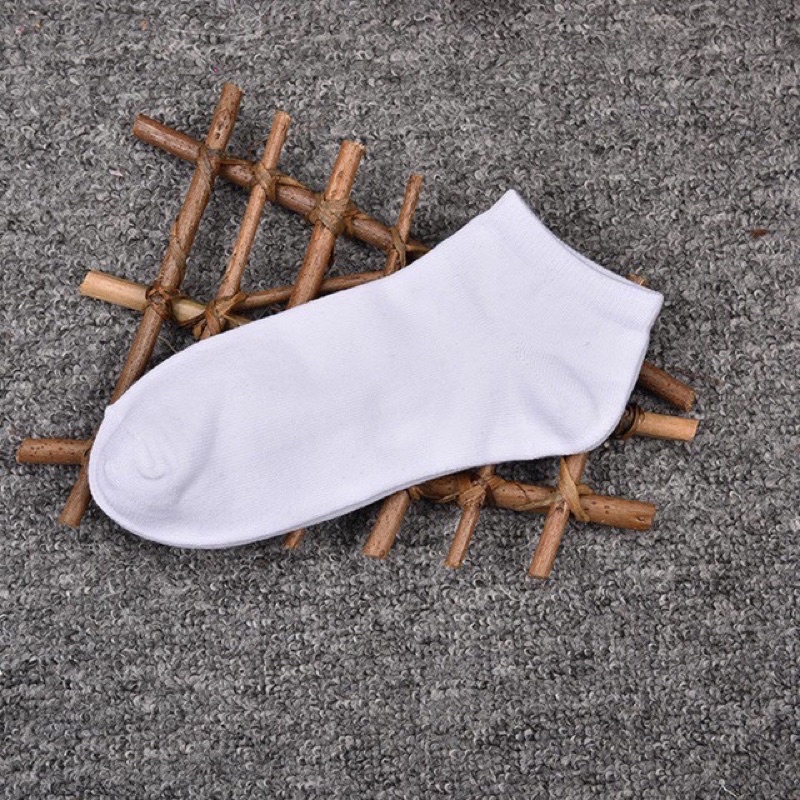 May star KAKI POLOS SEMATA KAKI BISA COD Kaos Kaki Ankle Kaos Kaki Cute Motif polos k4-Putih