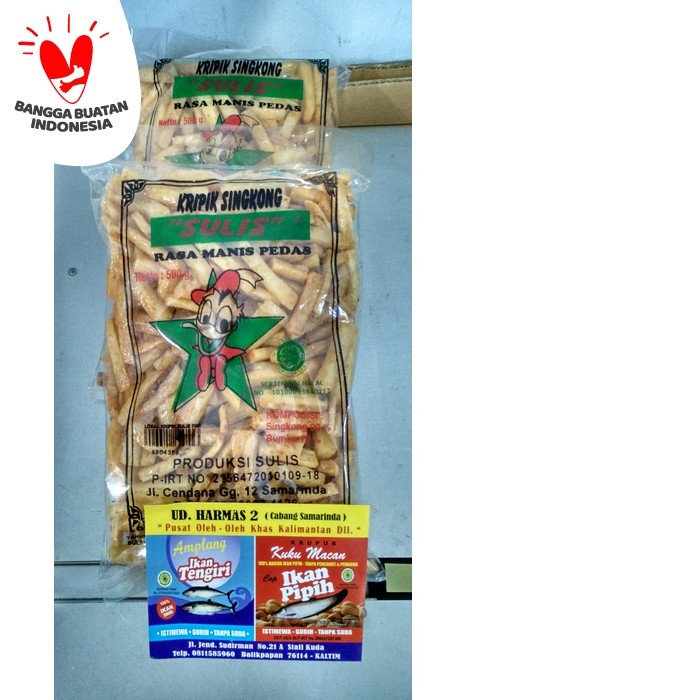 

Keripik Singkong Sulis 500gr Produksi Samarinda