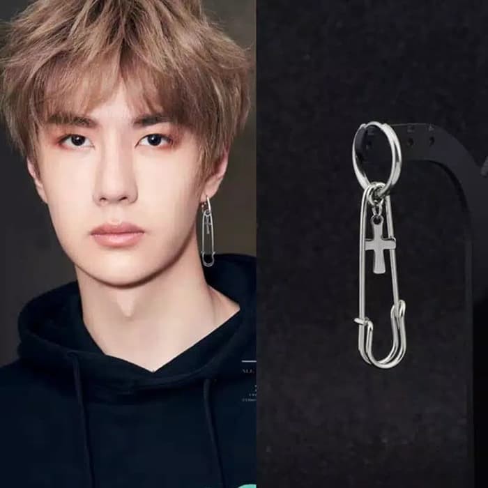 EE0455 - Anting JEPIT Tanpa Tindik Pria Wanita Kpop Korea BTS EXO NCT