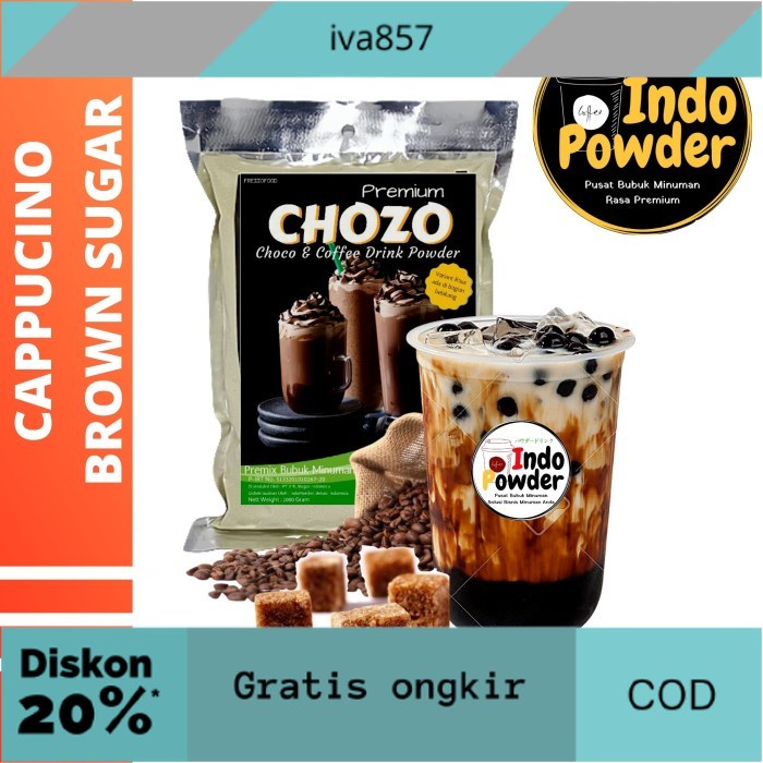 

PROMO Bubuk Minuman CAPPUCCINO BROWN SUGAR 1Kg - CAPPUCCINO BROWN SUGAR GRATIS ONGKIR