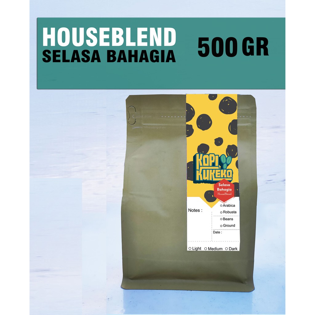 

KOPI HouseBlend SELASA BAHAGIA I KOPI BUBUK / KOPI BIJI 500 GR