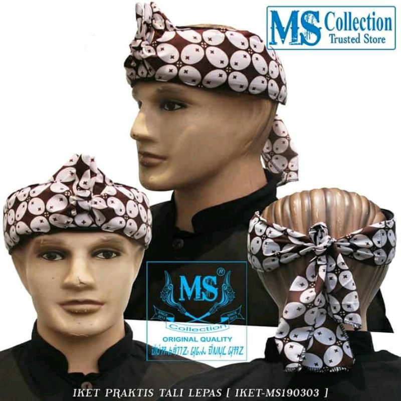 blangkon iket sunda praktis tali lepas