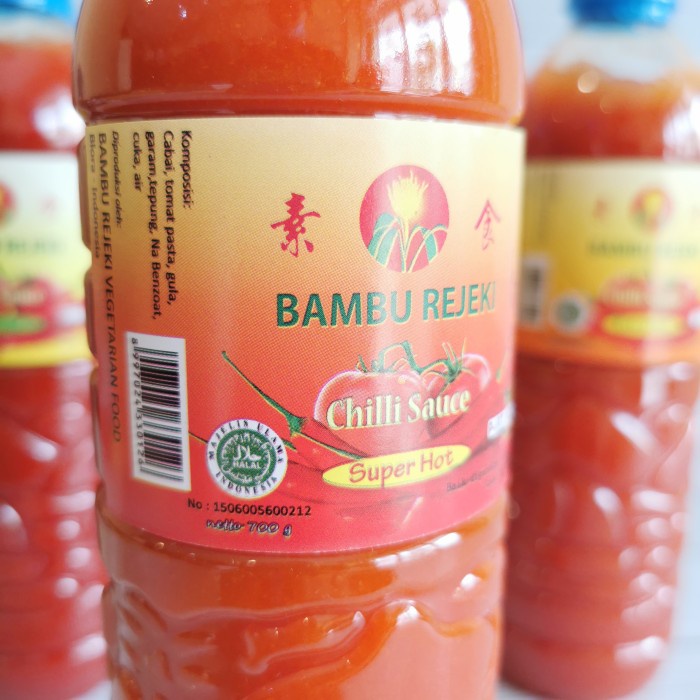 

sambal-aneka- sambal sambel bambu rejeki sweet extra super hot 700gr vegetarian - sweet hot -aneka-