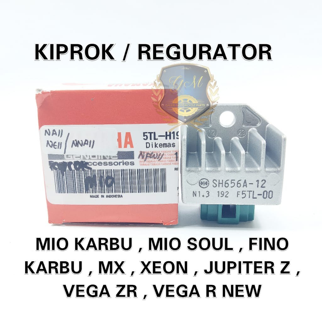 ORIGINAL KIPROK MIO REGULATOR 5TL YAMAHA MIO SOUL FINO CARBU MX JUPITER Z , VEGA ZR VEGA R NEW XEON KUALITAS ASLI  YGP ORI MIIO SMILE MIO  SPORTY