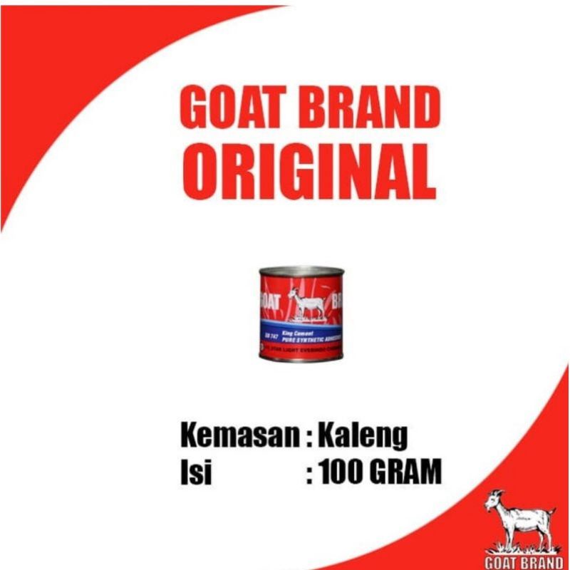 

Lem Kambing Kaleng 100 gram.