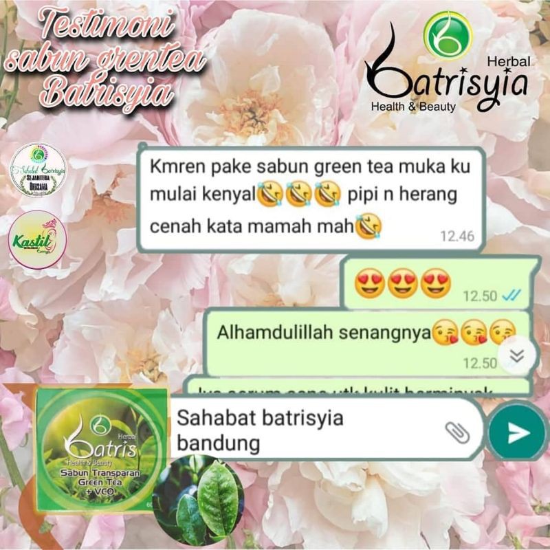 SABUN VCO BATRISYIA HERBAL SEMUA VARIAN/ SABUN CUCI MUKA BATANG BERAS MERAH PEPAYA BENGKOANG SUSU