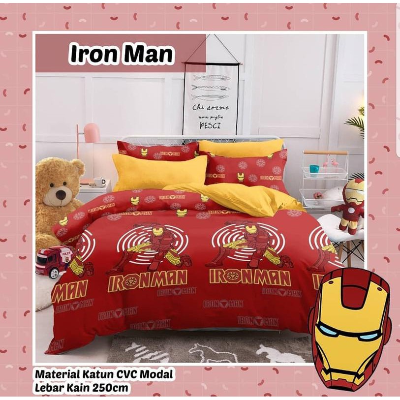 Sprei STAR Iron Man Merah
