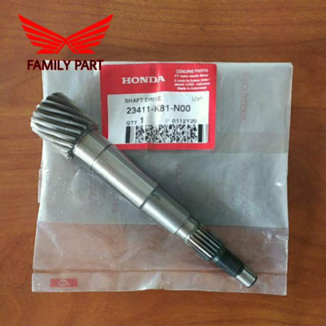 Shaft Drive Rasio As Pully 18t Beat Fi Esp 2014-2016 Scoopy eSP (K93) BeAT eSP (K81) 23411-K81-N00 2