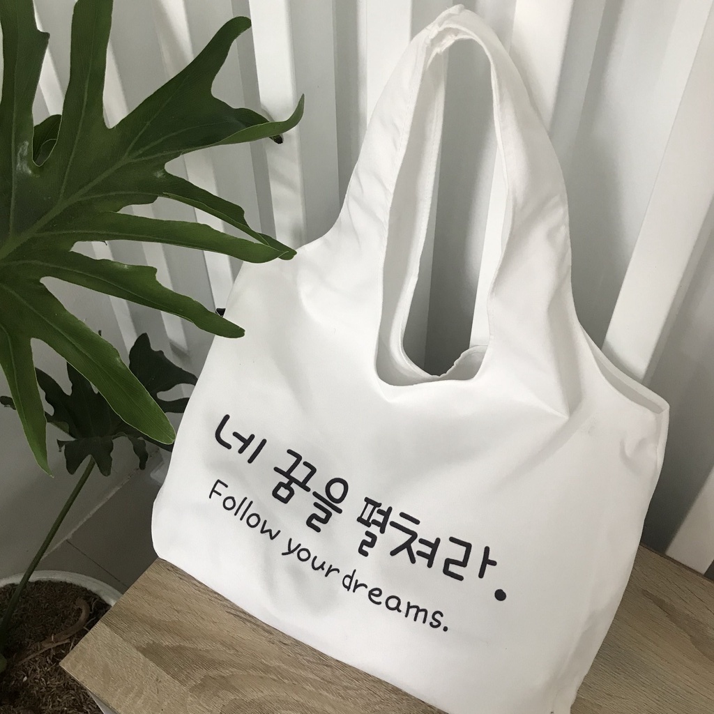 Tote Bag Korea Follow Your Dreams