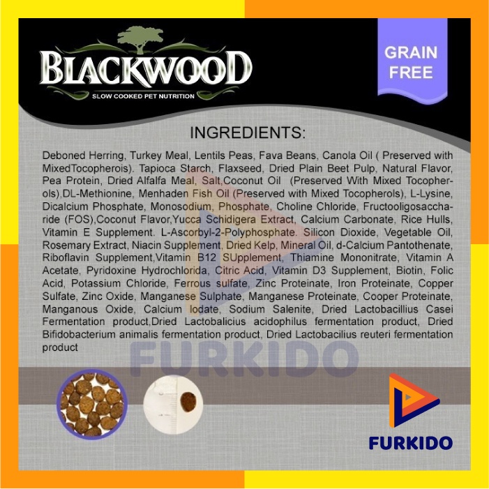 Blackwood Dog Food Adult Grain Free Small Breed Herring 6,8 KG