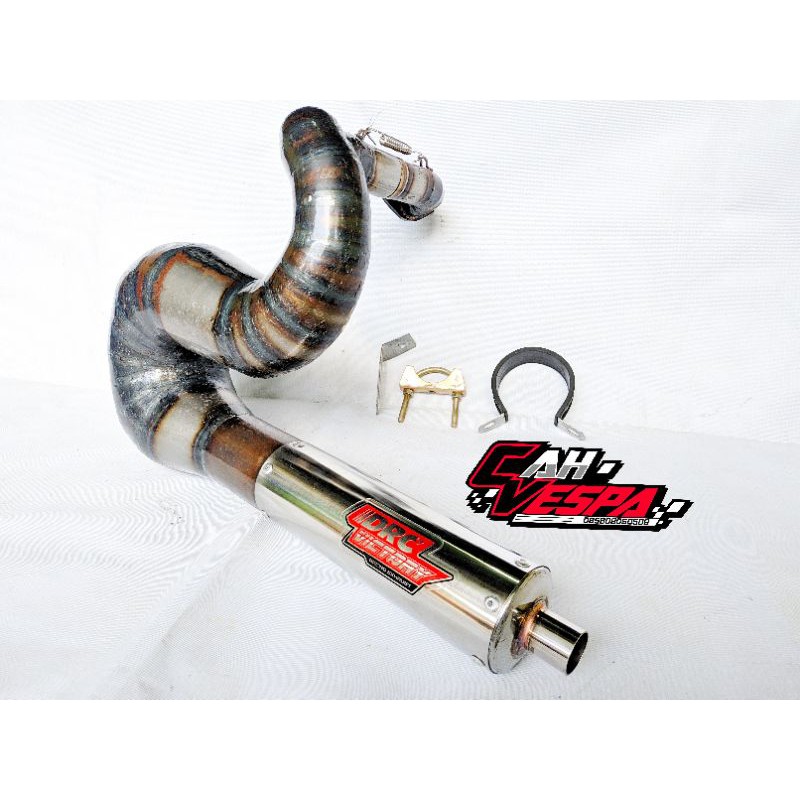 Knalpot Vespa DRC Victory Smallframe PTS Model Zombie