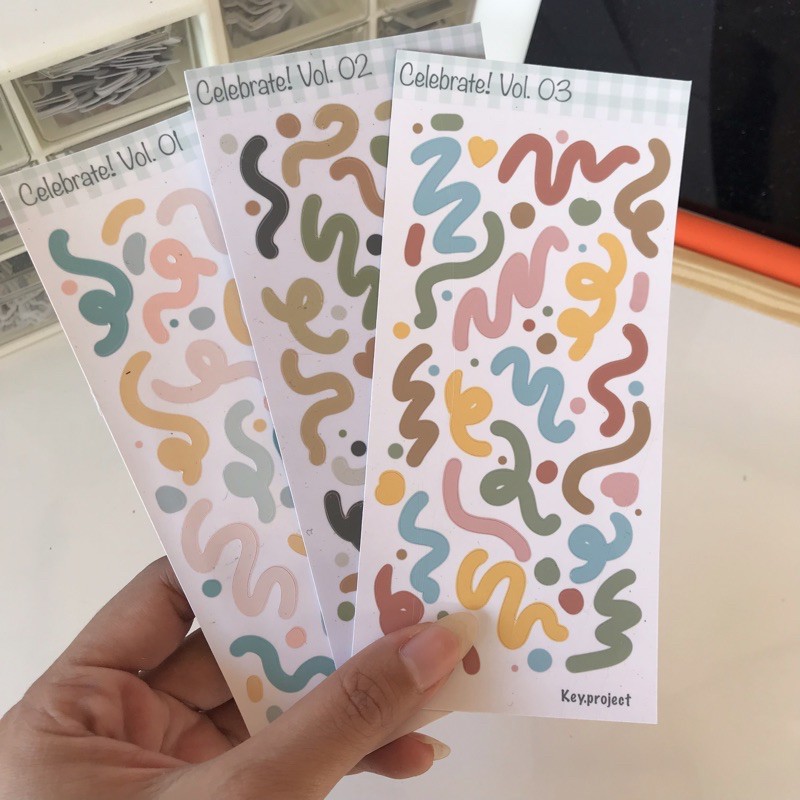 

confetti sticker/ aesthetic sticker/ stiker jurnal