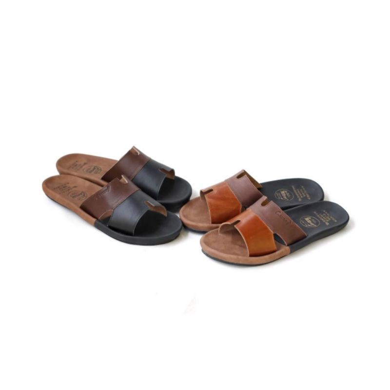 CEVANY COMBI | Sandal Pria Selop Cevany Combi 100% Kulit Asli