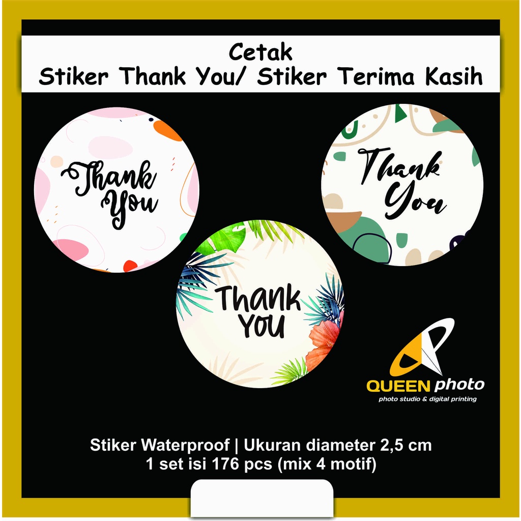 

Stiker Thankyou / Terimakasih (untuk Penjualan Produk)