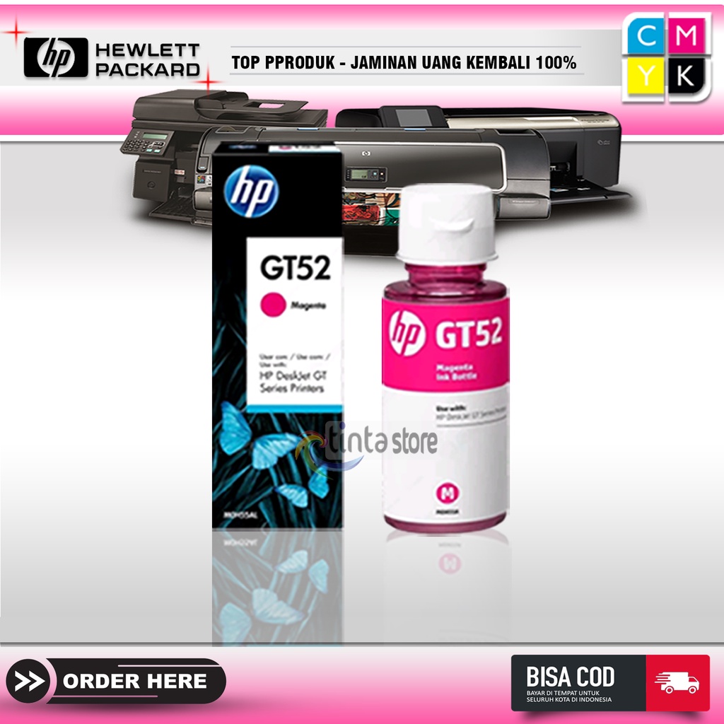 Tinta printer HP GT-51 GT-52 MAGENTA ink 115 310 315 410Tinta printer HP GT-51 GT-52 ink 115 310 315 410