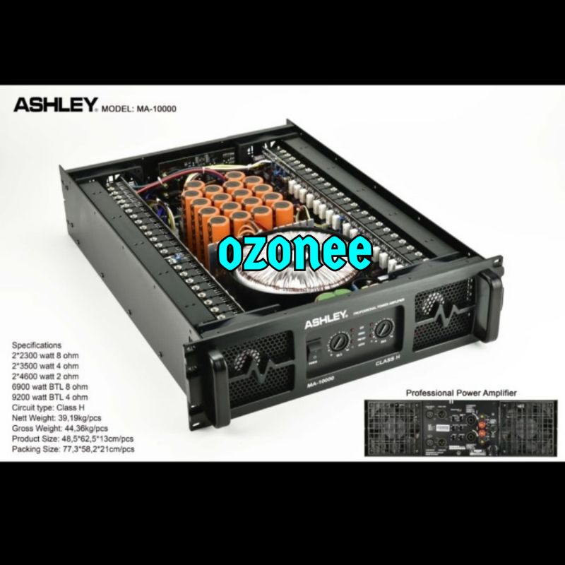 POWER AMPLIFIER ASHLEY MA 10000 MA10000 CLASS H ORIGINAL