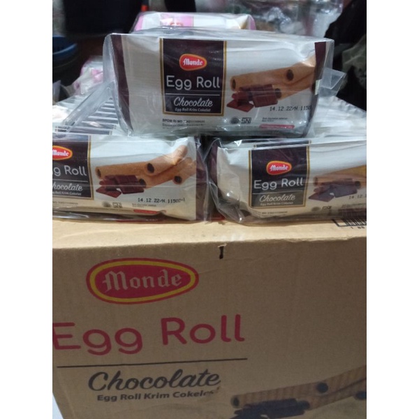 

monde egg roll coklat 35g 1pak isi 10pcs