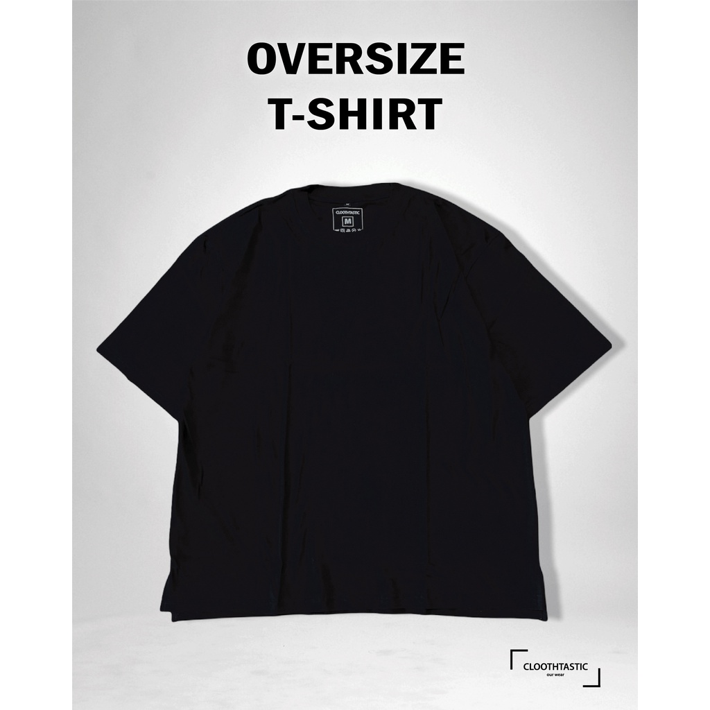 Kaos Oversize Premium Hitam Polos (Oversize T-Shirt)