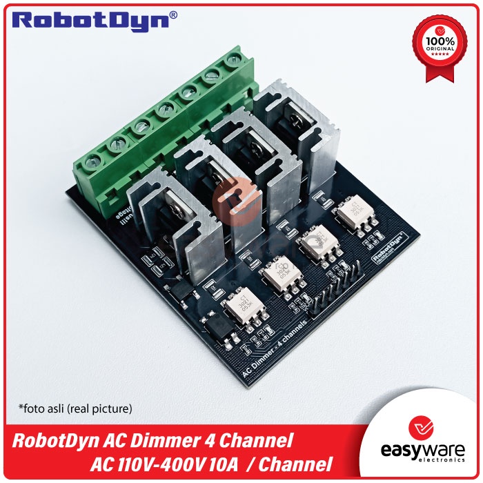 RobotDyn AC Dimmer Module 4 Channel AC 110V~400V 10A per channel