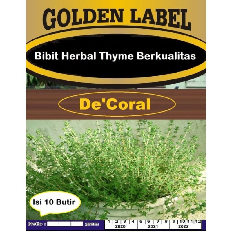 Bibit Herbal Thyme Berkualitas | Benih Thyme