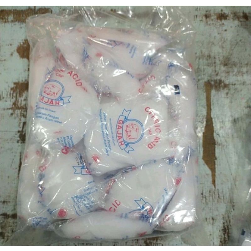 

sitrun/citun/asam sitrat/cap gajah/ 1 pack @20 pcs