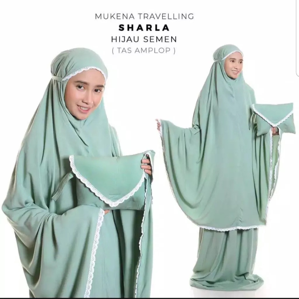 MUKENA Renda Premium / Mukena Traveling Renda/ Mukena Dewasa Renda Polos / Free Tas / Gratis Pouch / mukenah dewasa terbaru 2022 adem ori murah RaffasyaFZ shop