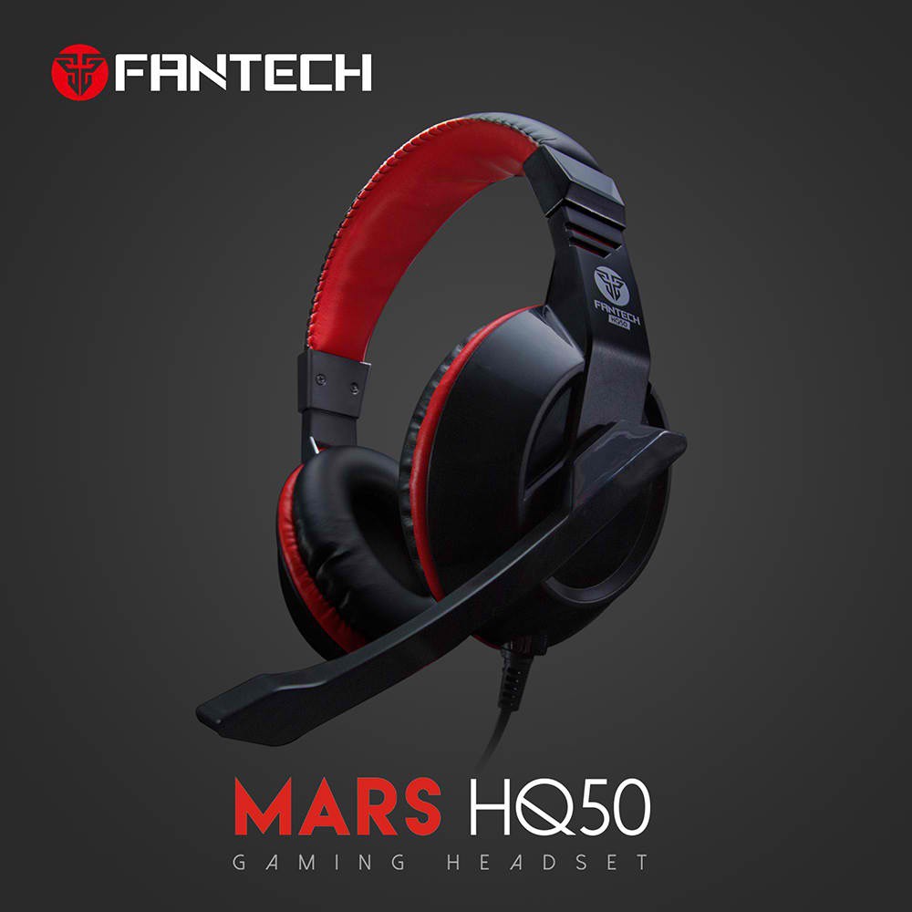 headset earphone head set game gaming fantech Fan tech HQ50 HQ 50 HQ-50 Mars pc laptop komputer hp