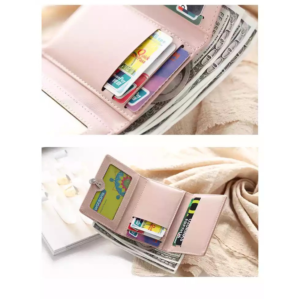 Dompet Kecil Wanita Compact Lipat Import