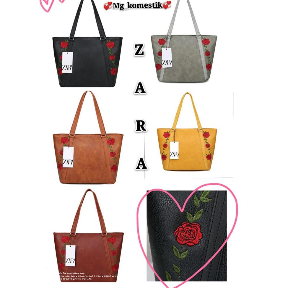 Tas Tote Bag Wanita Bunga Fashion #140 • MJL.52986