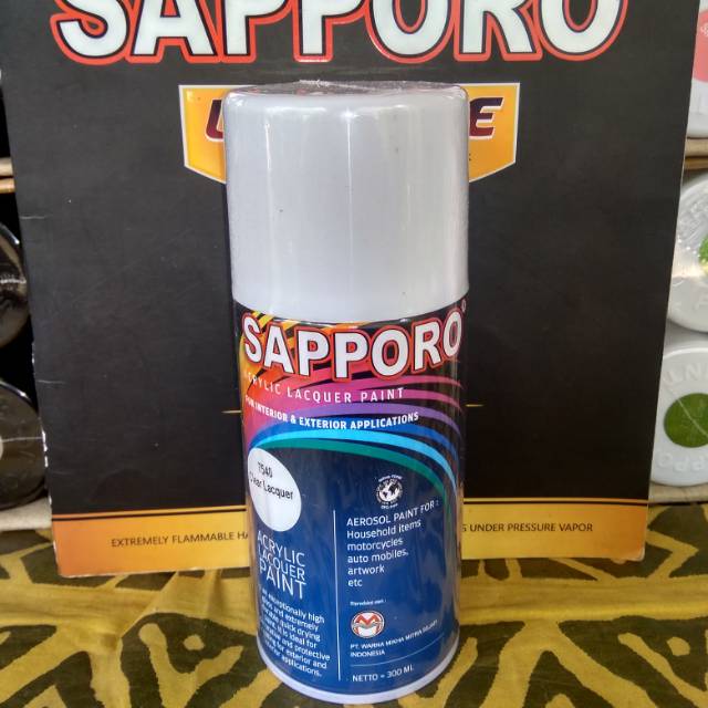 Sapporo spray Clear Lacquer dan clear doff / sapporo Spray 300 ml