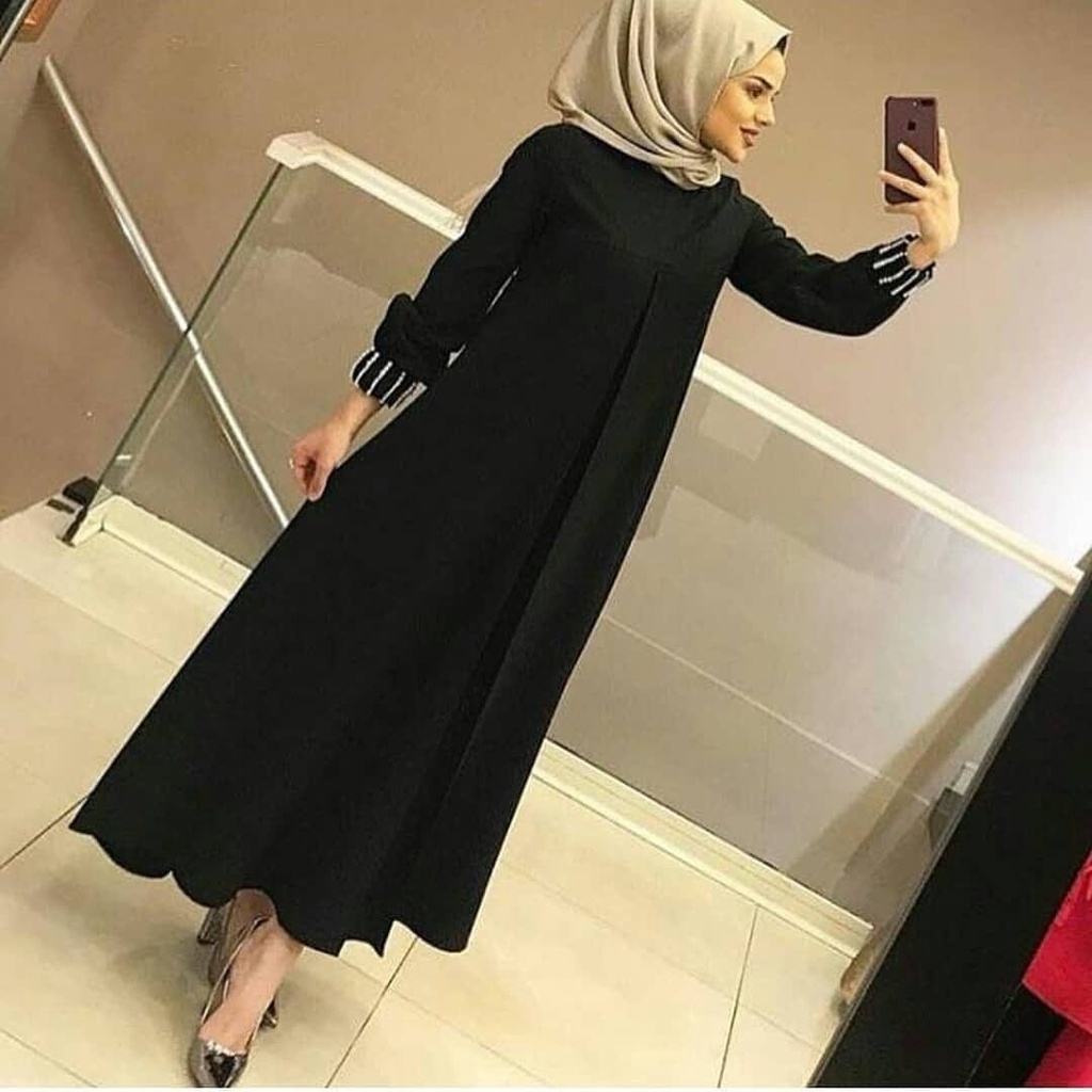 YURI DRESS KAIN BALOTELLY Gamis Wanita Terbaru 2021 Baju Wanita Terbaru 2022 Dapat GAMIS ( TIDAK TER